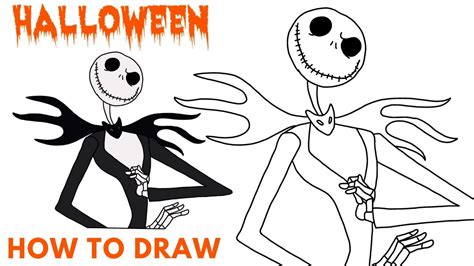 Cómo Dibujar A Jack Skellington Halloween Paso A Paso