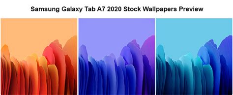 Download Samsung Galaxy Tab A7 2020 Stock Wallpapers
