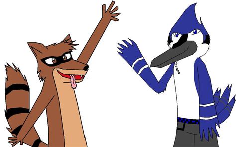 Anime Mordecai And Rigby By Kyuubichowderfan On Deviantart
