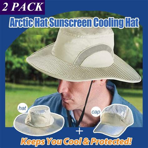 2 Pack Arctic Hat Evaporative Cooling Hat With Uv Protection Outdoor
