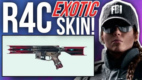 How To Get New Exotic R4c Weapon Skin R6 Youtube