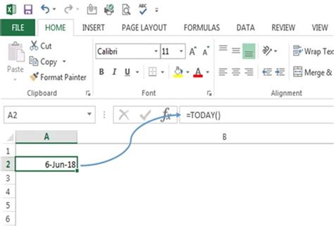 How To Use Today Function In Excel Excelhub