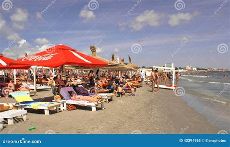 Mamaia Beach At The Black Sea Editorial Image Image Of Recreation District