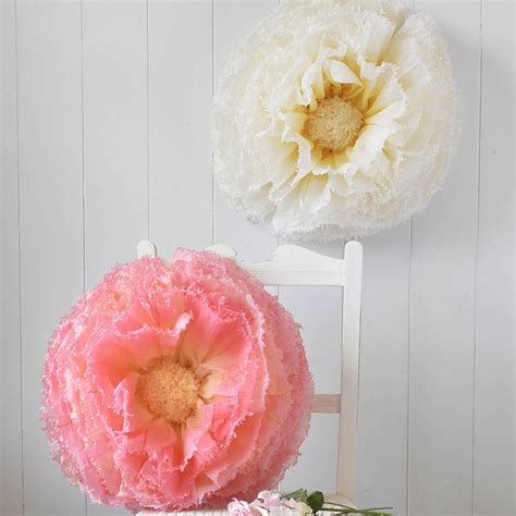 Giant Candy Pink And Yellow Ombré Paper Flower By Pompom Blossom