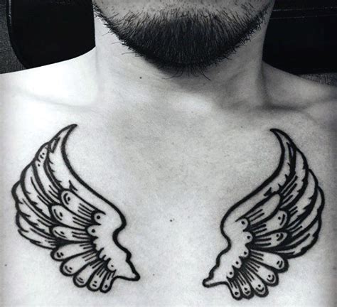 Wing Tattoos On Chest Designs Ideas And Meaning Tattoos For You