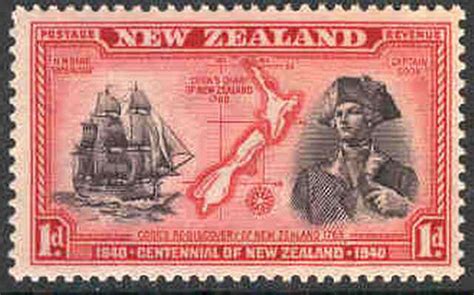 Captain Cook Stamps Of New Zealand