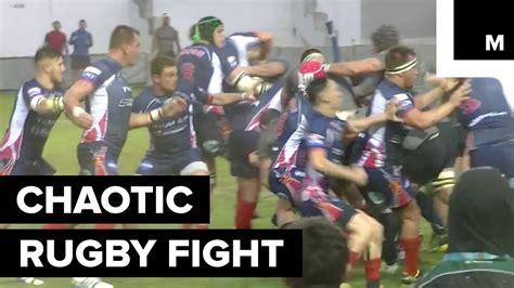 On Field Brawl During Rugby Match Caught On Video Youtube