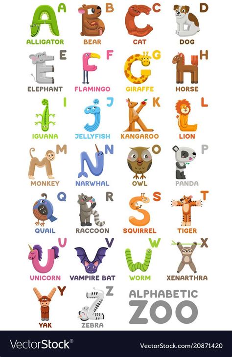 Alphabet Letter Crafts Alphabet For Kids Alphabet Poster Lettering