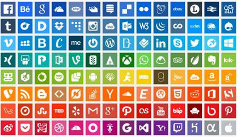 10 Free Social Media Icon Sets And Icon Fonts For Apps And Websites