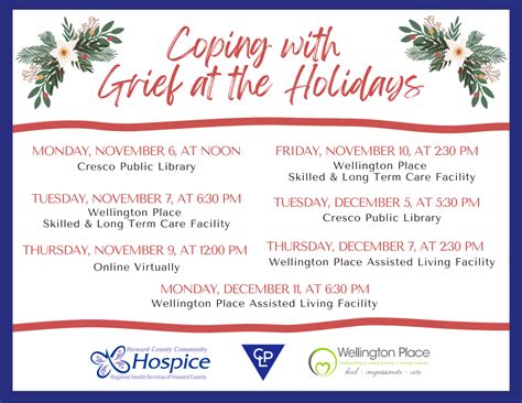 Hospice Holds Grief at the Holidays Programs | Regional Health Services