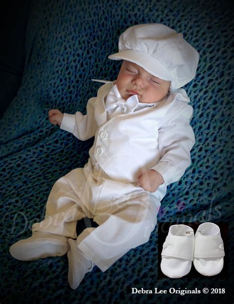 Baby Boy Baptism Gown Outfit Boys Christening Gown Boys Etsy