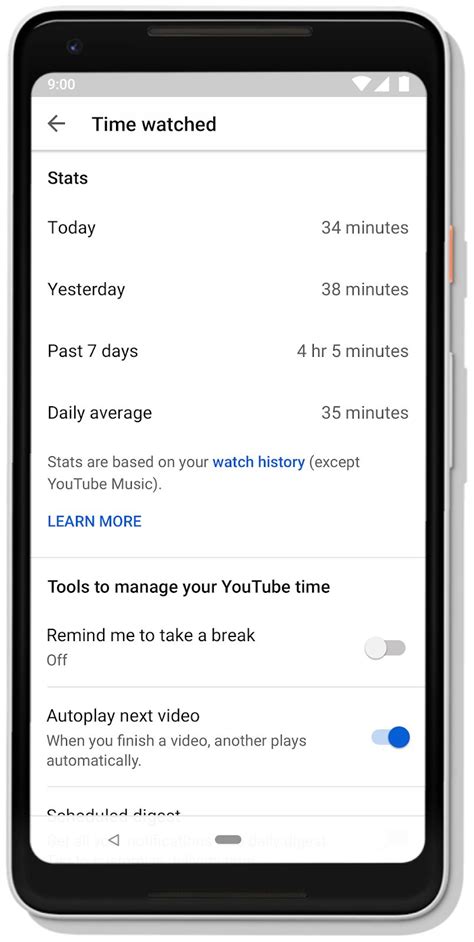 youtube adds ‘time watched stats to its mobile apps techradar