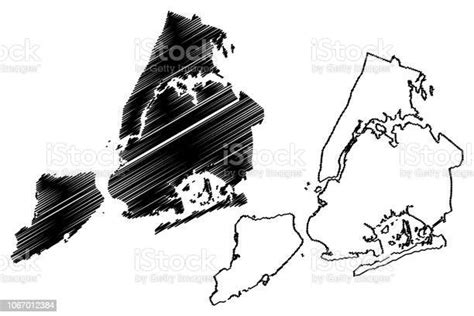 New York City Map Vector Stock Illustration Download Image Now