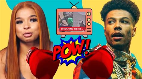 Blueface Throws Hands 🥊 With Girlfriend Chrisean Rocks Dad Youtube