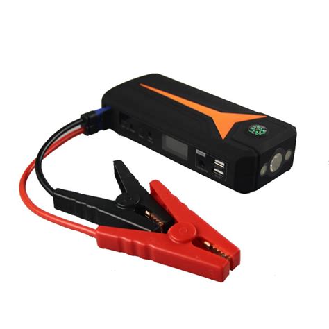 How to jumpstart a car with another car. Portable car jump starter power bank rechargeable start battery source aa usb power bank charger ...