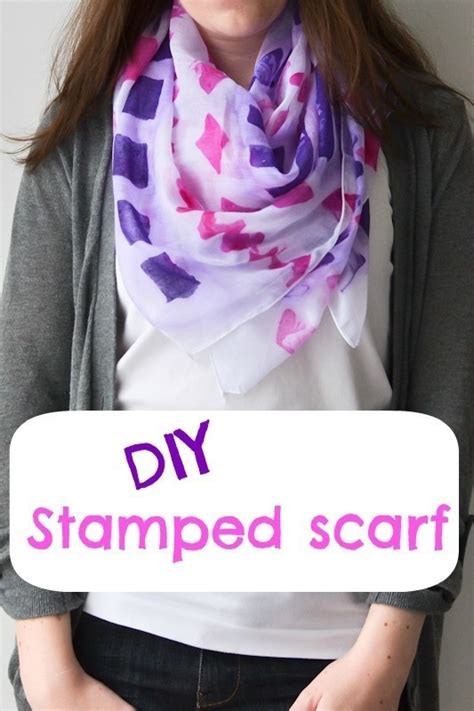 Diy Stamped Scarf · How To Make A Silk Scarf · Art On Cut