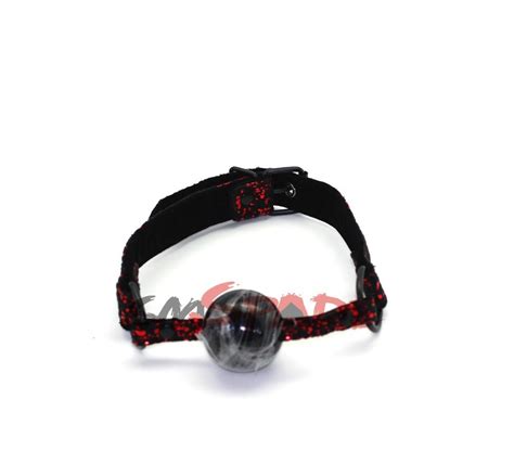 Redgold Smspade New Adult Sex Toy Mouth Gag Pu Belt Silicone Ball Gag
