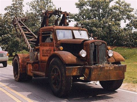 Rusty Autocar Tow Truck Vintage Trucks Classic Chevy Trucks