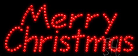 All orders are custom made and most ship worldwide within 24 hours. Merry Christmas Animated LED Sign | Holiday / Special ...
