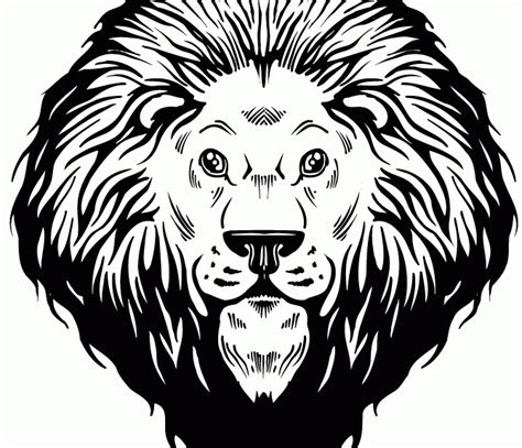 Realistic Lion Head Coloring Pages - It is possible to download these