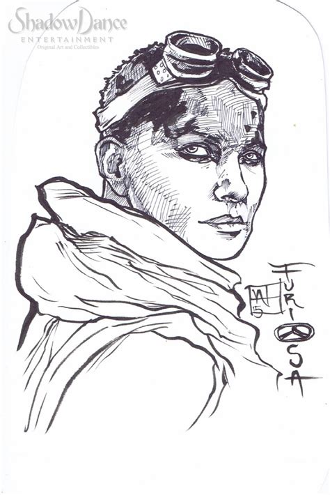 Imperator Furiosa Mad Max Fury Road Sketch By Weshoyot Alvitre In Dave Kopeckis Sketch