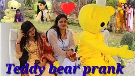 Teddy Bear Best Prank😀and Girl Reaction 🤯and Teddy Bear Crazy Dance With Cute Girl🌹🌹💕 Youtube