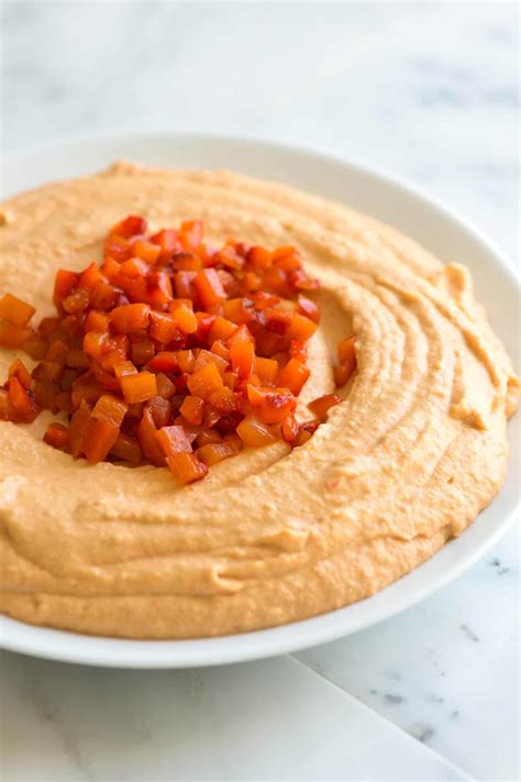 Irresistible Roasted Red Pepper Hummus The Secret Saucer