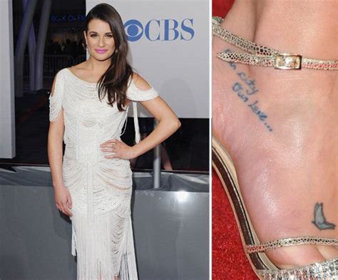 Lea Michele Cory Tattoo