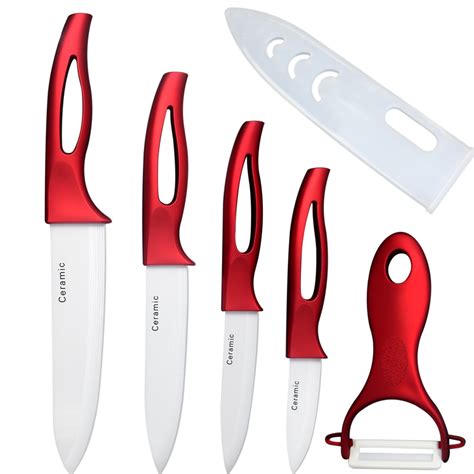 Xyj Ceramic Knife Set Kitchen Knives 3456 Inch Chef Slicing Utility