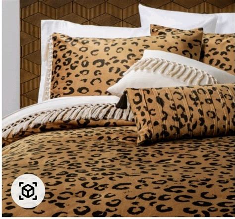 Full Queen Pc Cassina Leopard Velvet Comforter Set Brown Opalhouse