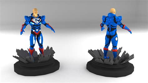 3d Clark Lex Luthor Superman Suit Cgtrader