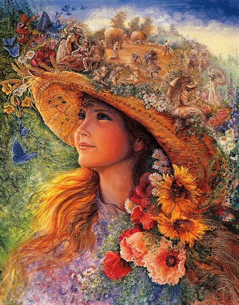 Dreams Bygone Summers Josephine Wall Surrealism Painting Fantasy