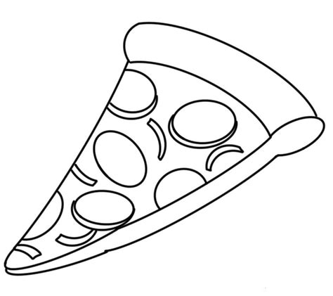 Imagem De Pizza Para Colorir Relishmoms