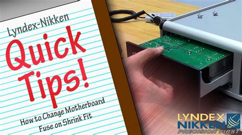 Lyndex Nikken Quick Tips How To Change Motherboard Fuse On Shrink