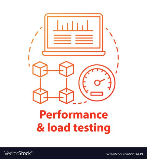 Performance And Load Testing Concept Icon Vector Image