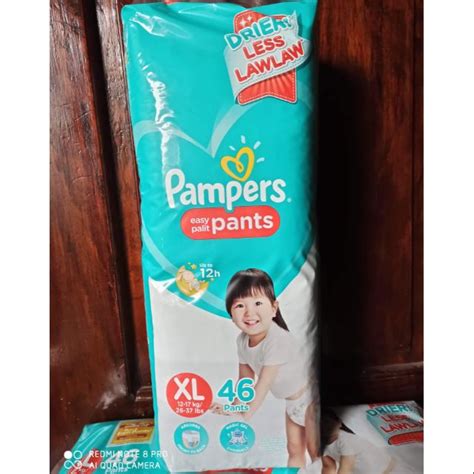 Pampers Dry Pants Xl 46pcs Shopee Philippines