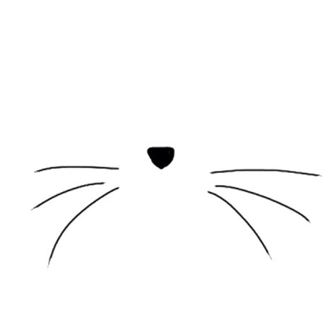 Draw the head shape shown. cat whiskers drawing - Clip Art Library