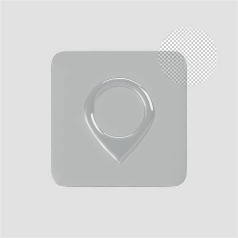 Premium Psd Pin Icon 3d Render Illustration