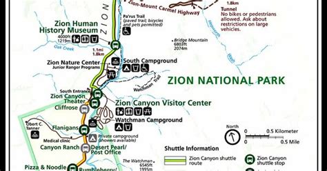 The shuttle is not stopping at every stop inside the park, so we want you to know before you go! Temple of Sinawava to Canyon Junction Shuttle Map | Utah ...