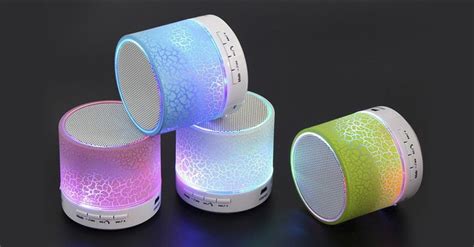 Wireless Bluetooth Speaker With Led Lights 3 Colors