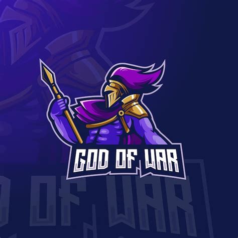Premium Vector God Of War Esport Mascot Logo Design Illustration