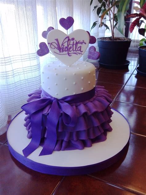 Torta De Violetta Tortas De Violetta Tortas Torta Para Fiesta