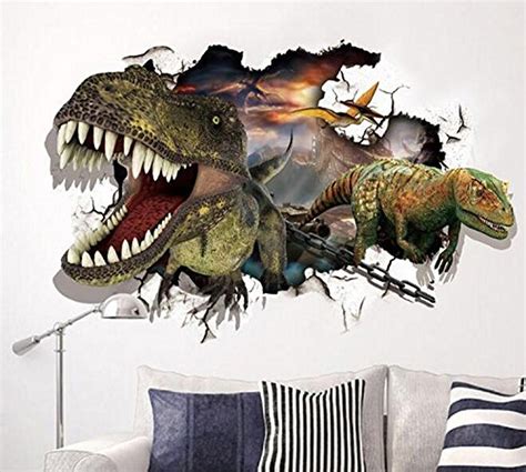 online store highfs 23 58 x35 37 removable jurassic park dinosaur 3d hole view waterproof