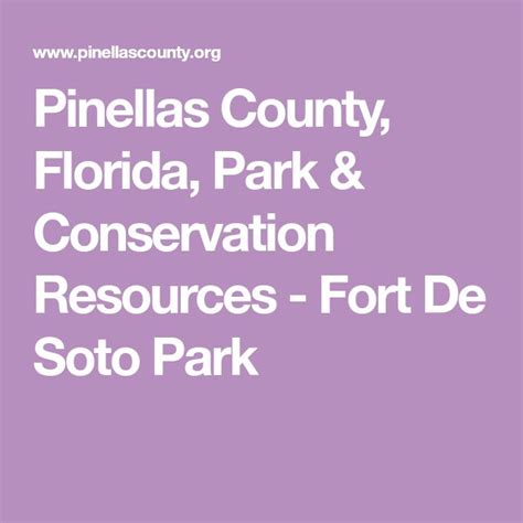 Pinellas County Florida Park Conservation Resources Fort De Soto Park In Florida