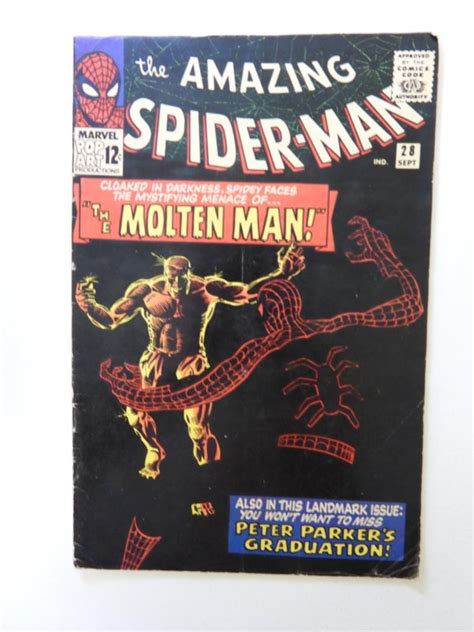 The Amazing Spider Man 28 1965 1st Appearance Of Molten Man Vg