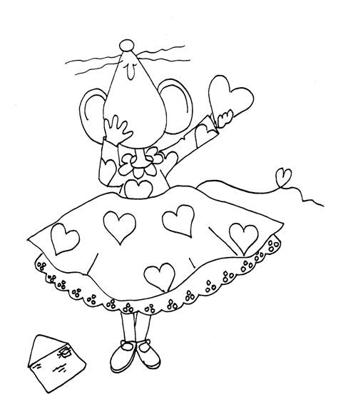 Free Dearie Dolls Digi Stamps Miss Mousies Valentine Card