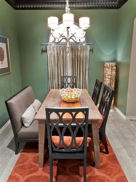 A few are more personal as they're pics of mine or those of my friend ryan, plus. This olive green dining room is accented with burnt orange ...