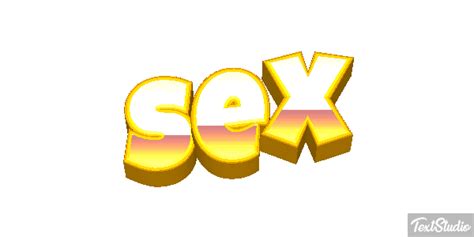 sex word animated logo designs