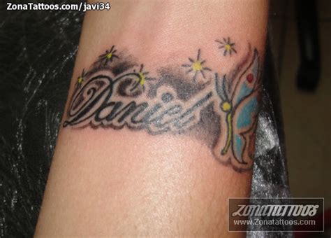 Tatuaje De Nombres Daniel Letras