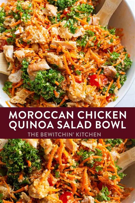 Moroccan Chicken Quinoa Salad The Bewitchin Kitchen